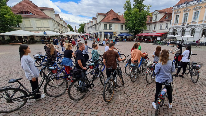 Fahrradtour durch Potsdam mit Auszubildenden des Kongresshotels Potsdam