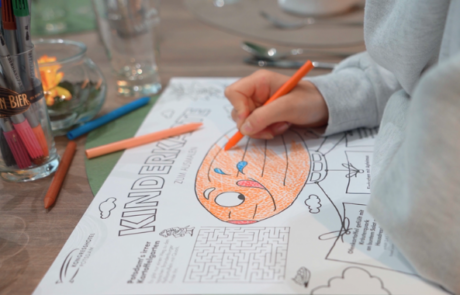 Kinderkarte im Restaurant Lemon. Kongresshotel Potsdam