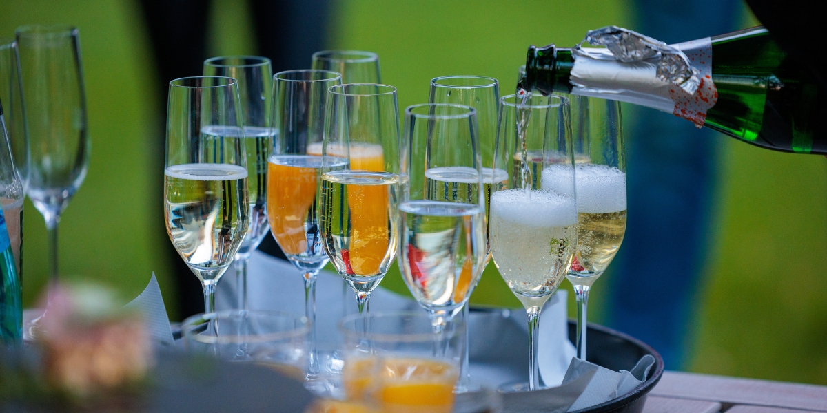 Champagne reception at the Kongresshotel Potsdam