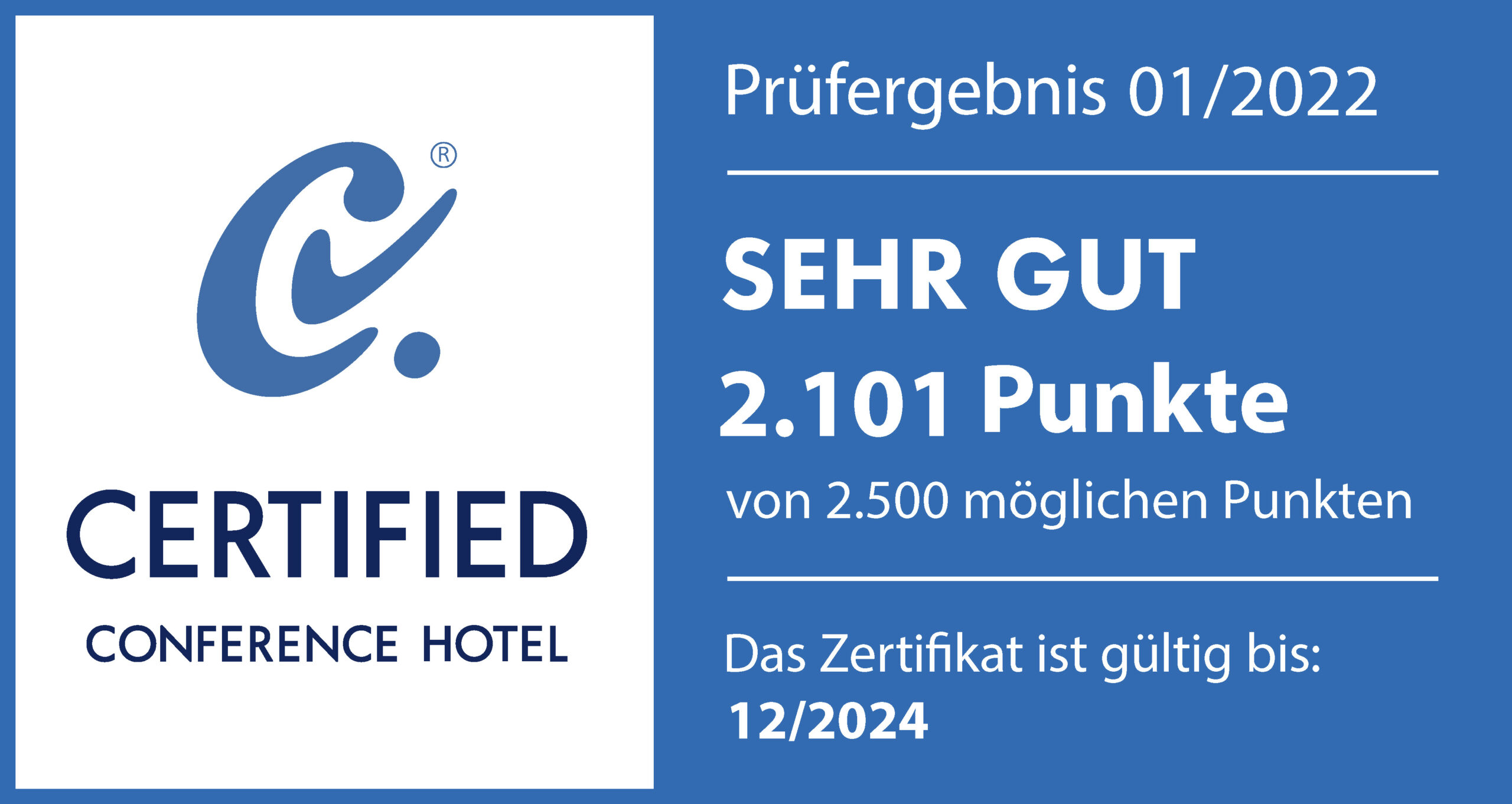 Prüfsiegel_Conference_Kongresshotel Kongresshotel Potsdam. Certified. Conference Hotel.