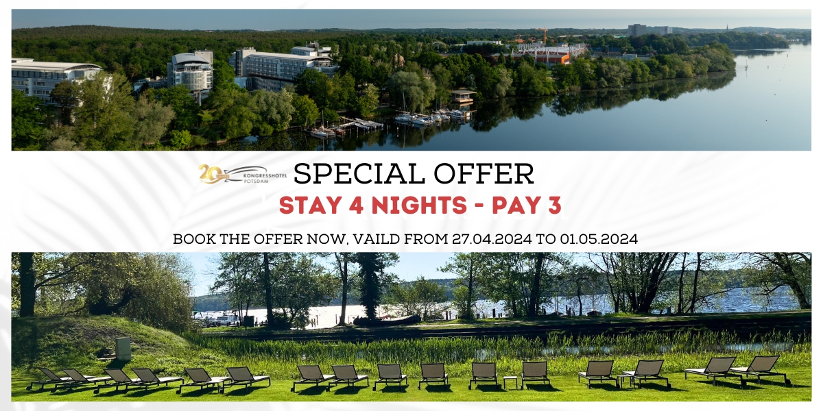 Special offer. Stay 4 nights - pay 3.