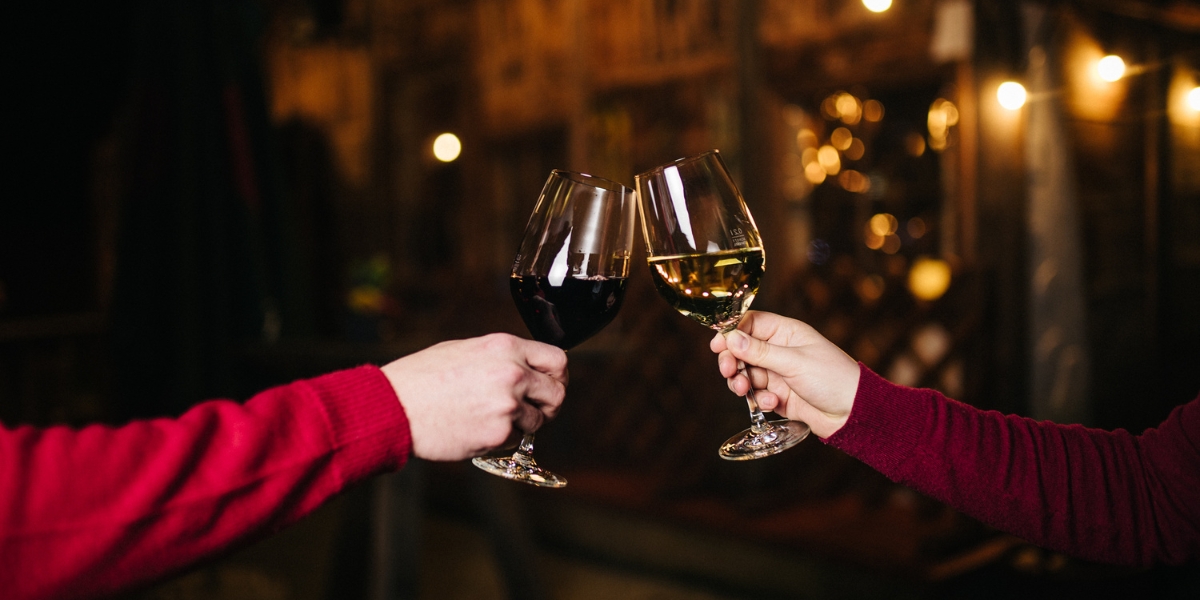 Wein Gläser. Gipfel Stüberl.